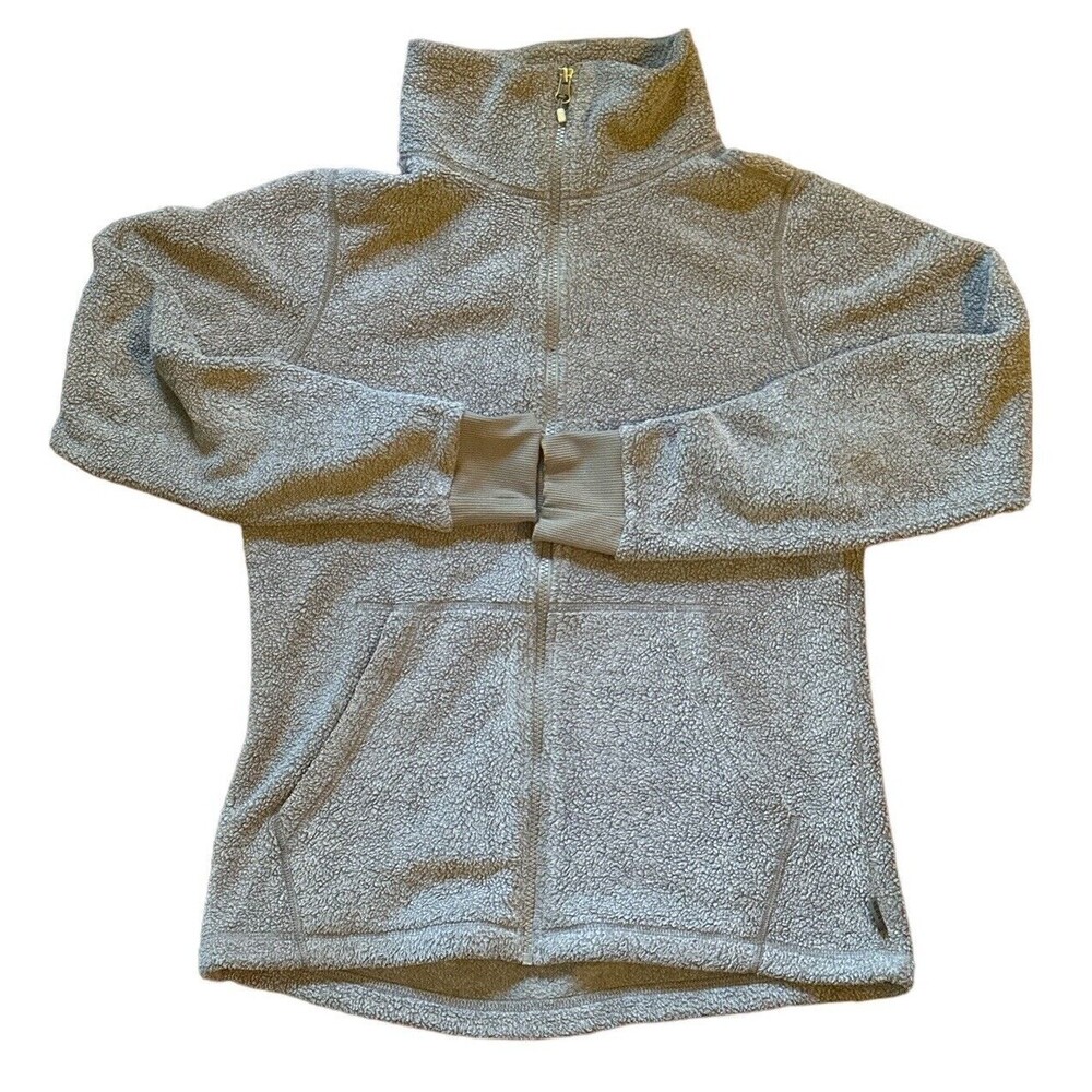 REI CO OP Jacket Women’s Gray‎ Full Zip Fleece Lightweight  Size Medium EUC